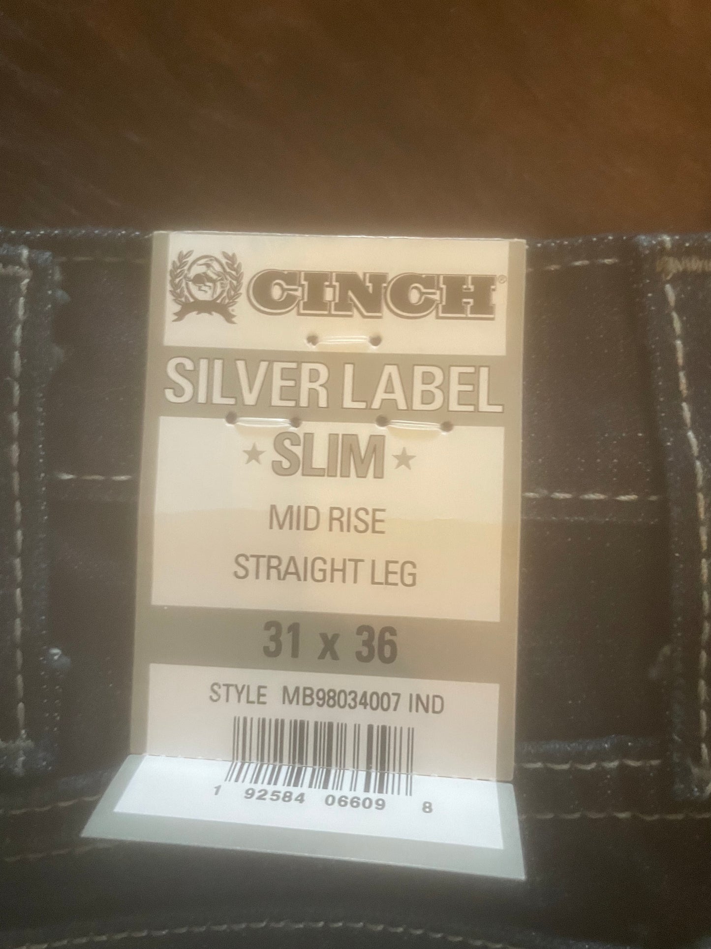 NWT Men’s Cinch silver label slim